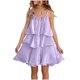 thumbnail image 1 of Vestido de Fiesta de Navidad de las Niñas sin Mangas Multi-Capa Princesa Vestido Largo para Niños Material Suave Lindo Cómodo para Dormir Ocio Diario Gran Regalo, 1 of 5