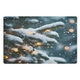 thumbnail image 2 of ALAZA Christmas Snow and Light Door Mat Outdoor Indoor Entrance Low Profile Floor Rugs 32"x20", 2 of 8