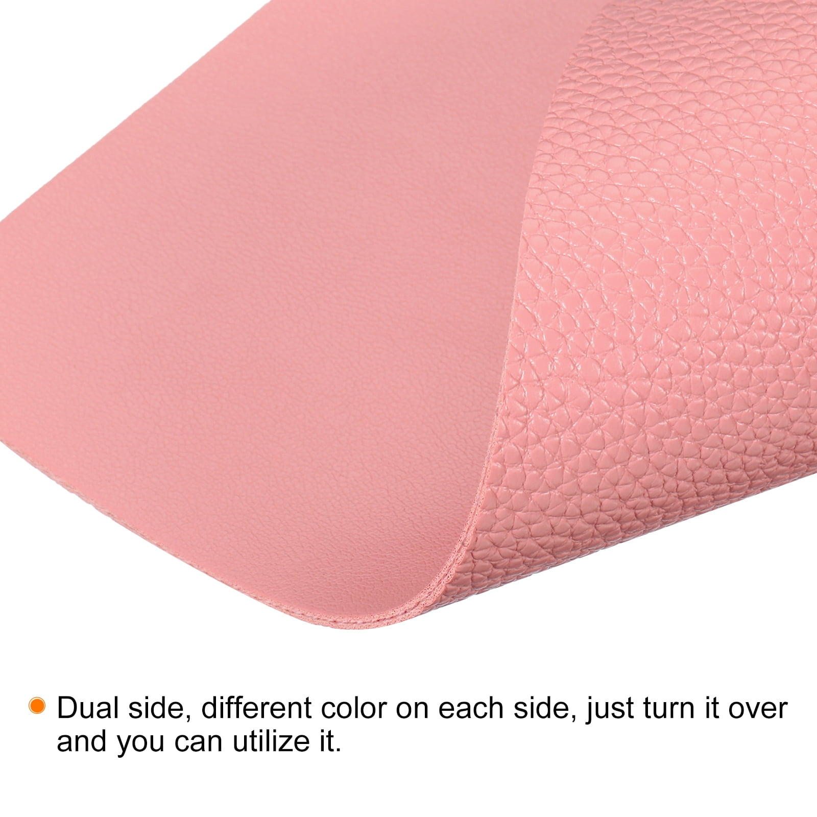 Unique Bargains 35"x18" Protector PU Leather Dual Side Waterproof Mouse Pad Writing Mat Pink