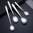 thumbnail image 4 of Cucharas de café expreso, cuchara de café, cucharas de acero inoxidable, cuchara de helado para postre, té, juego de 12, 4 of 5