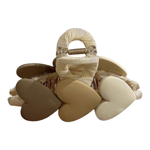 Pinzas para el cabello extra grandes Pinzas para el cabello Accesorios para peinados Pinza para el cabello de sujeción fuerte Marrón Caqui Beige Yuyangstore pinzas para el cabello