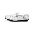 thumbnail image 3 of Men Line Slip On Loafers Black And White Casual Loafers Fashion Mule Loafers, 3 of 4