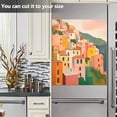 thumbnail image 3 of Yayeee Magnetic Dishwasher Cover for The Front Decoration Home Kitchen Machine Sticker Protector, Pink Cityscape Painting, 3 of 6