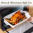 thumbnail image 4 of Casserole Dishes for Oven Microwave, Porcelain Baking Dishes with Handles, Rectangular Deep Lasagna Pans, Premium Ceramic Bakeware, Yellow 2.9 Qt, 4 of 8