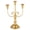 Gold-3 Arm-1pc, variant on Candelabra Black Candle Holders: 3 Arm Candlestick Holder 11.8" Gothic Home Decor For Party Table Centrepiece Mantelmas Set Of 2