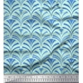 thumbnail image 1 of Soimoi Cotton Jersey Fabric Scales Geometric Print Fabric by the Yard 58 Inch Wide, 1 of 3