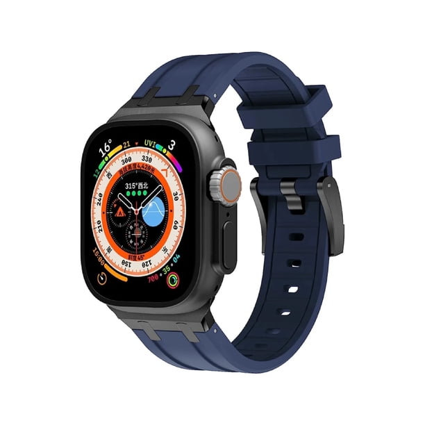 Correa De Lujo Compatible con Apple Watch Silicon Suave, Todas las Series