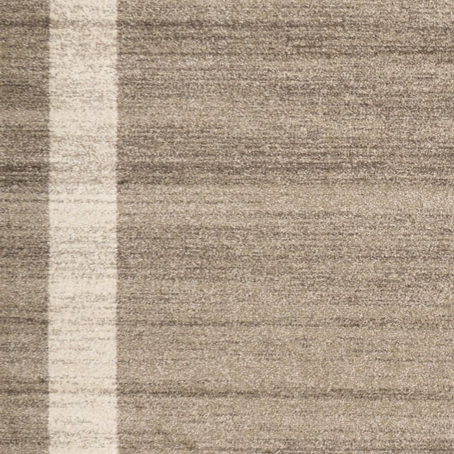 Unique Loom Del Mar Collection Contemporary Transitional Round Rug, 6', Light Brown/Beige