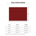 thumbnail image 5 of Uemuo Red Black Houndstooth Printed Throw Blanket for Couch, Fluffy Fuzzy Blankets for Bed, Sofa, Cozy Flannel Faux Fur Blanket-50"x40", 5 of 6