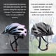 thumbnail image 4 of Naiovety Casco de bicicleta fabricado en EPS - Alta densidad para máxima seguridad Malla para casco de bicicleta que absorbe el sudor Ciclismo Azul+Luz METRO, 4 of 6