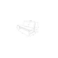 thumbnail image 5 of HomeStock Lakefront Luxury Full Size Futon Frame Set in Reclaimed Mocha Finish, Futon Frame with Mattress, Straight Arm, Versatile and Convertible Design Futon Frame for All Spaces-Color:Twill Gray, 5 of 5