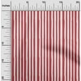 thumbnail image 2 of oneOone Cotton Silk Red Fabric Stripes Sewing Craft Projects Fabric Prints By Yard 42 Inch Wide, 2 of 6