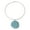 TURQUOISE SILVER, variant on Circle Pendant Necklace