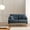 Dark Blue, variant on Waterproof Polyester 2 - Seater Loveseat / Comfortable and Durable in Living Space