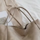 thumbnail image 2 of Bolso Hobo elegante para mujer, bolso de mano Retro de gran capacidad, bolso informal suave, bolso tipo cubo, 2 of 9