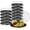 12 Inch, variant on 12 Pack 12 Inch Plastic Serving Tray with Lid, Disposable Plastic Food Serving Platters with Clear Dome Lids, Stackable Round Trays for Party, Takeout Food, Catering, Picnic