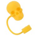 thumbnail image 2 of Cubre Pajitas Silicona Con Forma Calavera Adornos Pajita 10 Mm para 30/40 Oz () Amarillo, 2 of 4