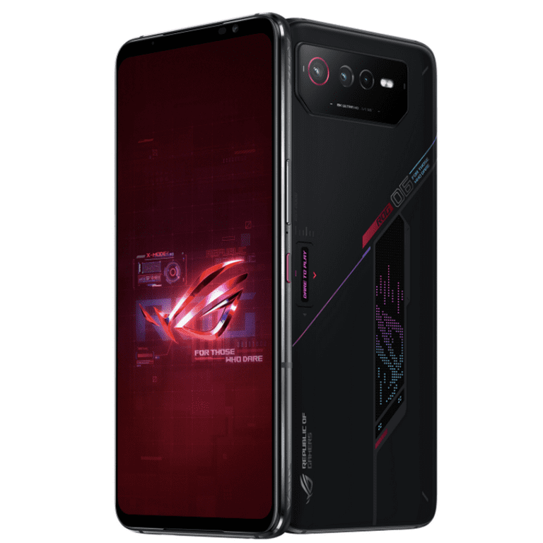 ASUS ROG Phone 6, 6.78” FHD+ 2448x1080 165Hz, 50MP/13MP/5MP Triple Camera,  16GB, 512GB, 5G LTE Unlocked, Phantom Black, US Version, AI2201-16G512G-BK