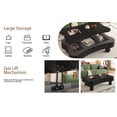 thumbnail image 4 of MDAQMD 42" Lift Top Coffee Table with Hidden Storage Modern Wooden Coffee Table with Silent Hydraulic Lift Curved Safety Corners Tea Table for Living Room Black, 4 of 11