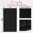 thumbnail image 3 of RIVERSIDE 12 Pack Cotton Bar Mop 16x19 Absorbent Kitchen Towels and Cleaning Cloths - Black, 3 of 8