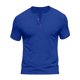 thumbnail image 5 of Usted Es Más Que una Prueba de Puntuación Estilo de Camisa Casual de Color Sólido Botón de Manga Corta Cuello Redondo Blusa, Hombre Casual de Manga Corta Botón Abajo Camisas Suéter, 5 of 6