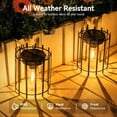 thumbnail image 3 of Solar Lanterns Outdoor , 14.56" Upgraded Bright  Solar Lights Outdoor Lanterns Decorative,  /Off   Lantern Lights for Pathway Yard Patio Garden Decor 2, 3 of 7