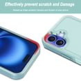 thumbnail image 6 of For Apple iphone 16 Plus Phone Case, Ebizware Heavy Duty Shockproof Case [Military Grade Drop Tested] Dual Layer Full Body Protective Cover for iphone 16 Plus - Mint Green, 6 of 6