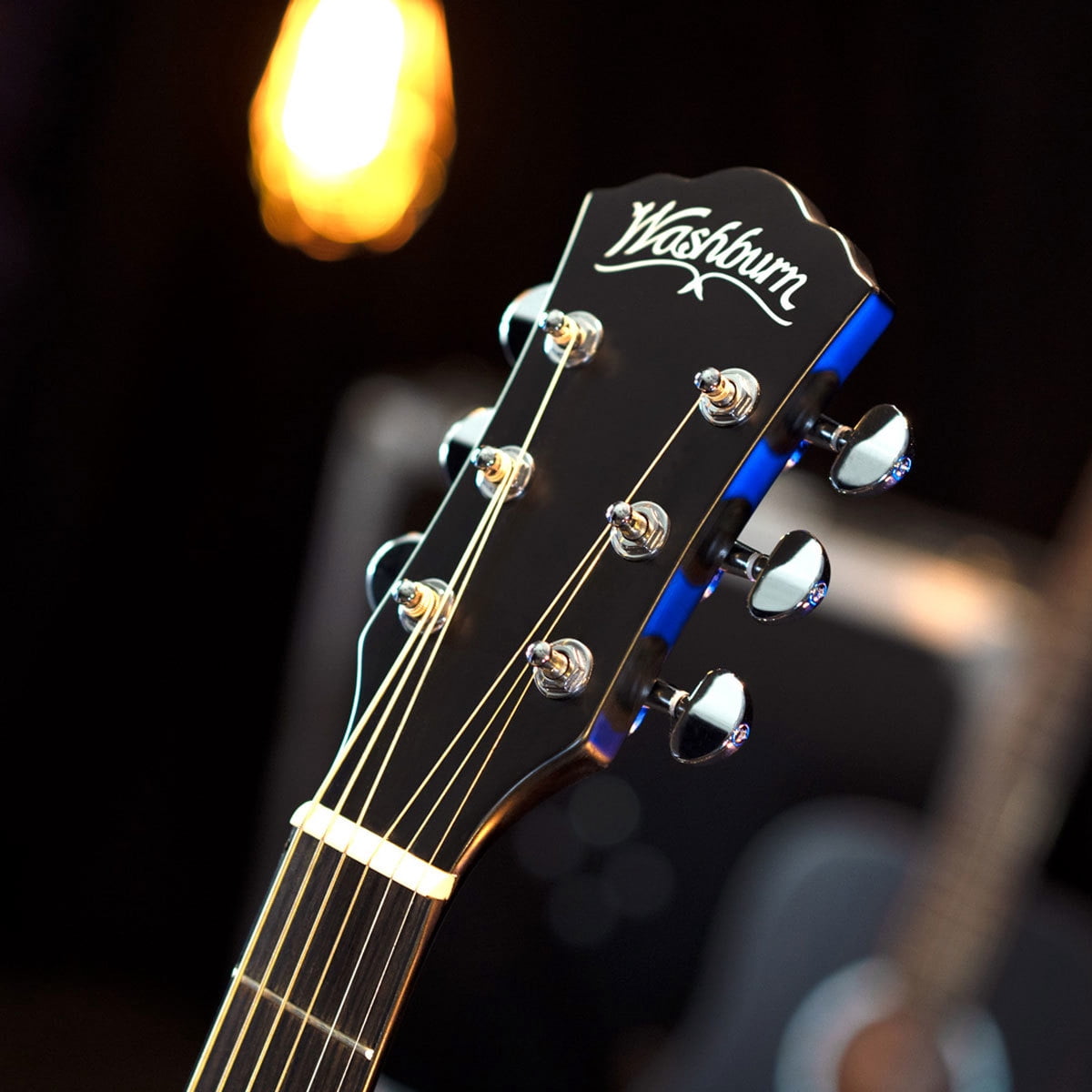 Washburn Deep Forest Ebony FE Acoustic-Electric Guitar Natural Matte