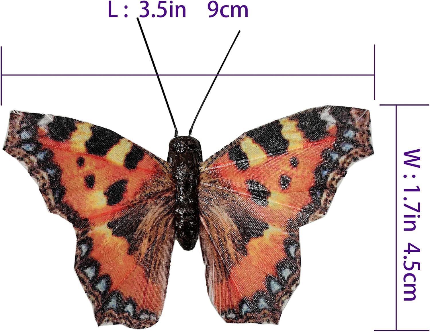 Berfutall-Artificial Feather 3D Butterfly Party Decorations Set of 12 Color Ornaments for Christmas Tree(C)…