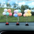 thumbnail image 4 of Colorful Balloons Car Ornaments Cute Mini Cartoon Car Creative Ornaments Decorations Car Accessories For Girls Dashboard, 4 of 7