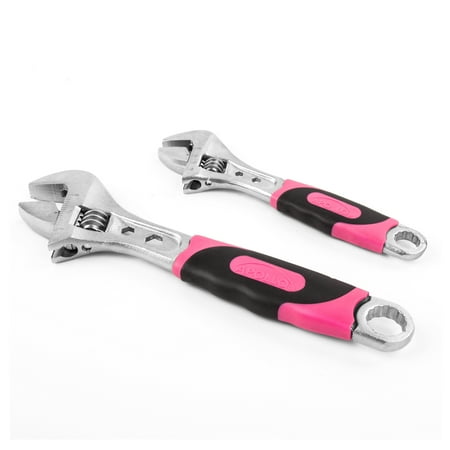 UPC: 0884540098921 | Apollo Tools DT5007P 2 Adjustable Wrenches Pink