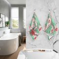 thumbnail image 6 of Dreamtimes Watercolor Ladybug Red Patterned Hand Towels 2 PCS, Cotton Bath Towel for Drying Face Hands Body Decorative Water Absorbent Lightweight Towels for Bathroom Ktichen Travel Gym,16"x28", 6 of 7