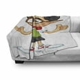 thumbnail image 2 of Nerd Soft Flannel Fleece Throw Blanket, Pattern of a Happy Young Boy Character with Eyeglasses and a Bow Tie, Cozy Plush for Indoor and Outdoor Use, 70" x 90", Dark Grey and Multicolor, by Ambesonne, 2 of 5