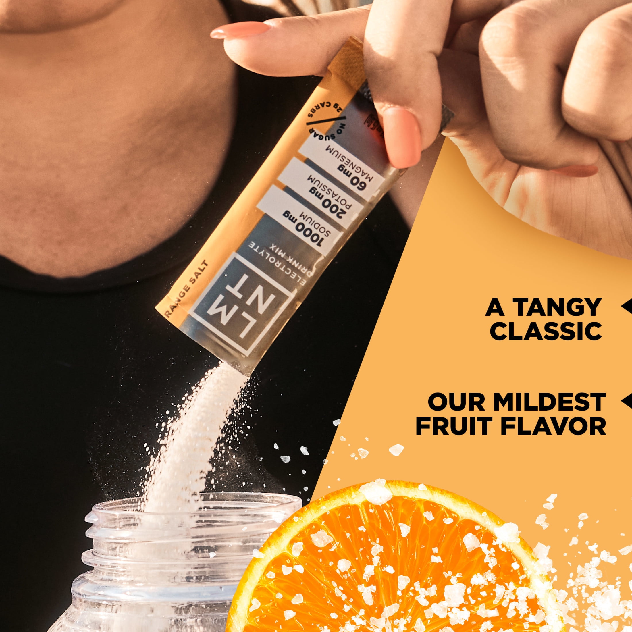 LMNT Zero Sugar Electrolyte Drink Mix - Orange - 6ct