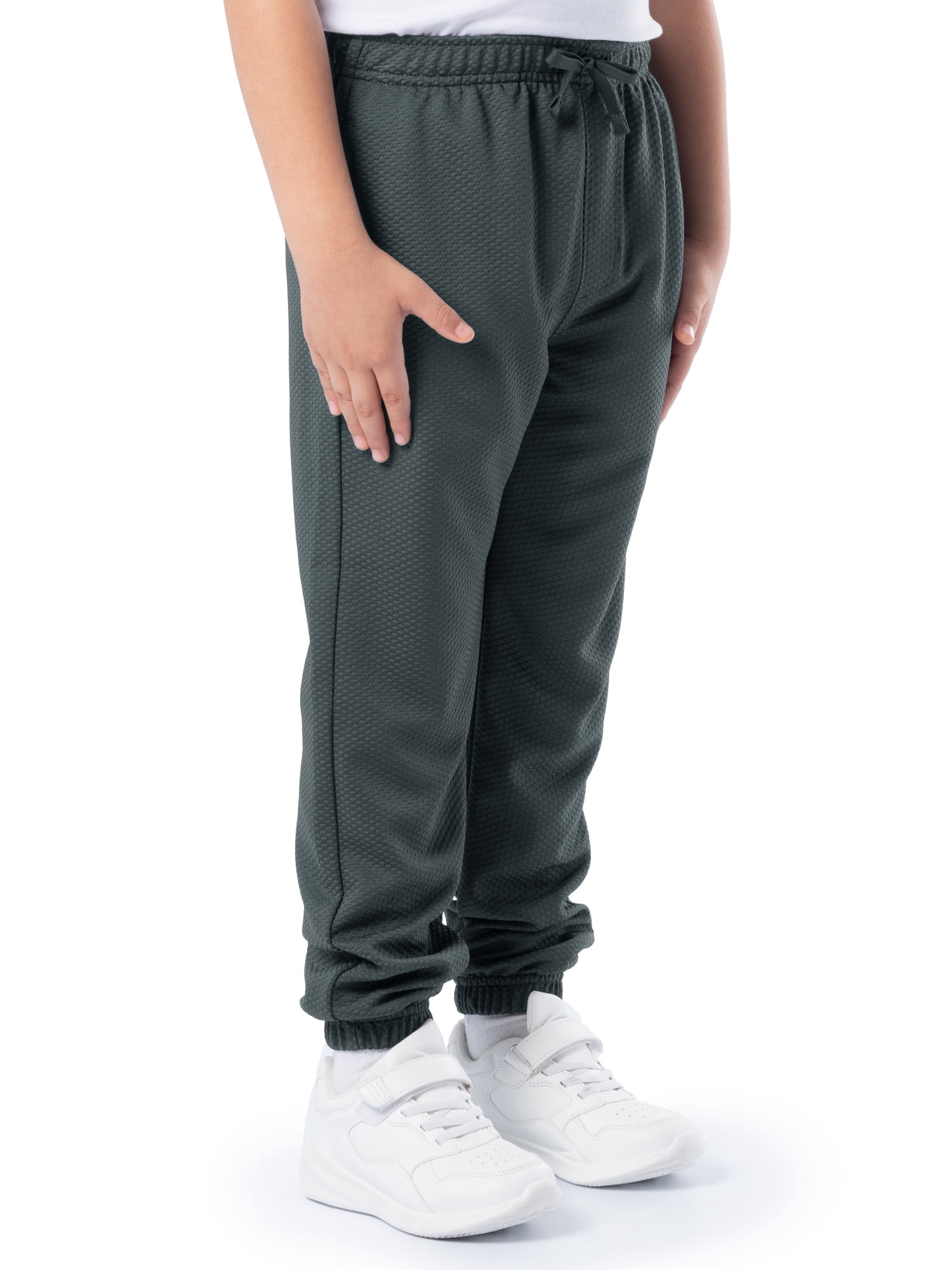 Athletic Works Boys Textured Jogger Sweatpants, Sizes 4-18 & Husky