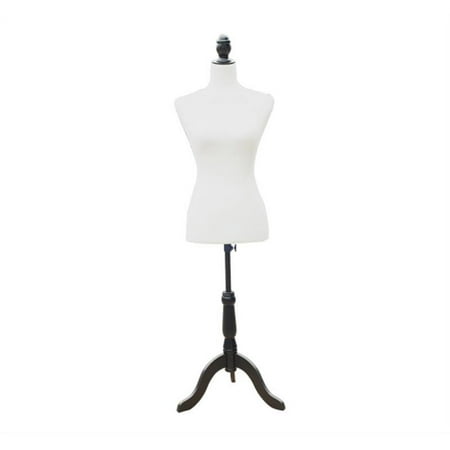Anself 35" 26" 35" Fashion Mannequin Female Dress Form with Base - Black/White