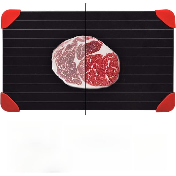 PLERISE Defrosting Tray for Frozen Meat Rapid and Safer Way of Thawing Food Large Size Defroster Plate Thaw by Natural Heating A Pack with 14×8in