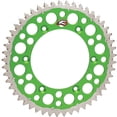 thumbnail image 1 of Renthal TwinRing Rear Sprocket 51 Tooth Green for Kawasaki KX250 1994-2007, 1 of 1