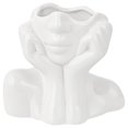 thumbnail image 2 of Ceramic Face Vase, Artistic Head Vase, Women Face Planter, Handmade Flower Vase with Polished Bottom, Human Body Flower Vase Centerpiece for Home Office Table Decoration, 2 of 6