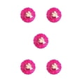 thumbnail image 2 of tredstone 1/2/3/5 Paper Flower Decorations for Wall DIY Embellishment Decorative Background Double-colored for Anniversary Party Decor Fushcia 30cm 5PCS, 2 of 6