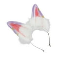 thumbnail image 6 of Sharprepublic Cat Ears Headband Comfortable Headpiece for Women Girls Daily wearing Makeup Purple, 6 of 8