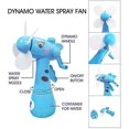 thumbnail image 3 of 2Pcs Manual Press Mist Fan for Kids Cartoon Giraffe Handheld Mini Fan with Water Spray Children Fan Toy No Battery or Charge Needes (Green), 3 of 5