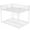 White, variant on Bellemave Full Over Full Bunk Bed, Metal Low Bunk Beds Frame Built in Ladder, Floor Bunk Bed with Heavy Duty Slats Support, No Box Spring Required (Black)