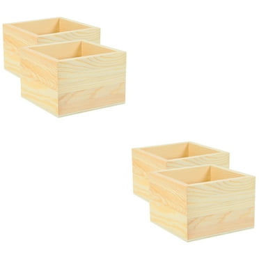 2 Pieces Small Storage Containers Crates for Organizing Record Bins