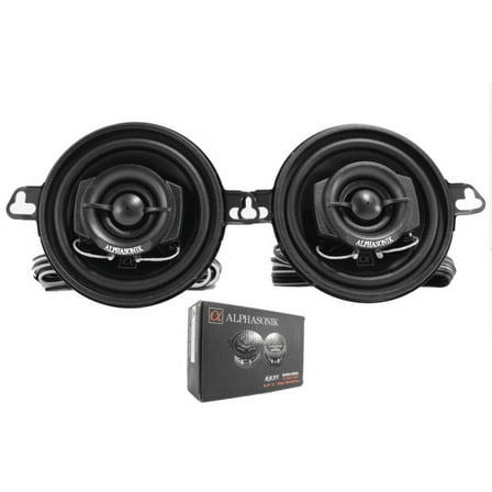 Pair of Alphasonik Neuron Series 3.5" 180W 3 Ohm 2-Way Full Range Speaker NS35