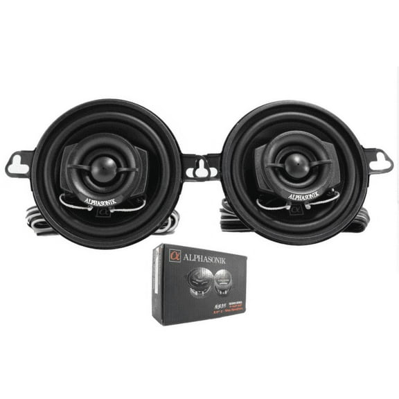 Pair of Alphasonik Neuron Series 3.5" 180W 3 Ohm 2-Way Full Range Speaker NS35