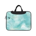 thumbnail image 2 of YFYANG 15.6 inch Universal Laptop Bag Oxford Cloth Laptop Sleeve, Multi-functional Cyan Abstract Watercolor Texture Pattern Notebook Computer Messenger Bag Handbag, 2 of 8