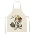thumbnail image 4 of Dog Pug Printed Cotton Linen Sleeveless Apron Kitchen, 4 of 9