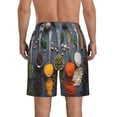 thumbnail image 3 of Bixox Men's Various Herbs And Spices In Spoons printing Casual Classic Fit Short Summer Beach Shorts, 3 of 6
