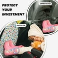 thumbnail image 4 of Fuzoiu Transport1 Print 2 Pack Kick Mat Back Seat Protector With 3 Storage Pockets, Universal Car Seat Back Organizer For Kids Pets, Waterproof Backseat Protector For Most Car, 4 of 8